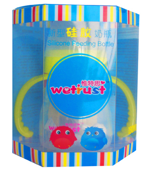 惟特思硅膠奶瓶(愛心150ML)黃色