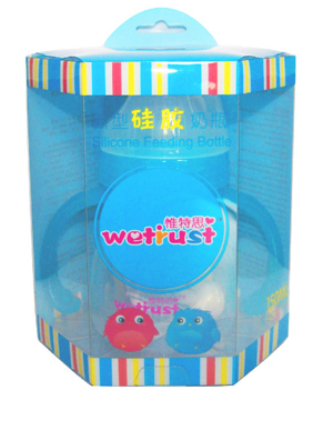 惟特思硅膠奶瓶(愛心150ML)藍(lán)色