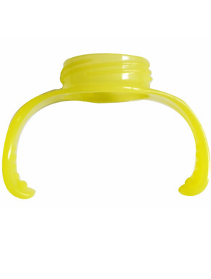 惟特思硅膠奶瓶把手愛心黃色